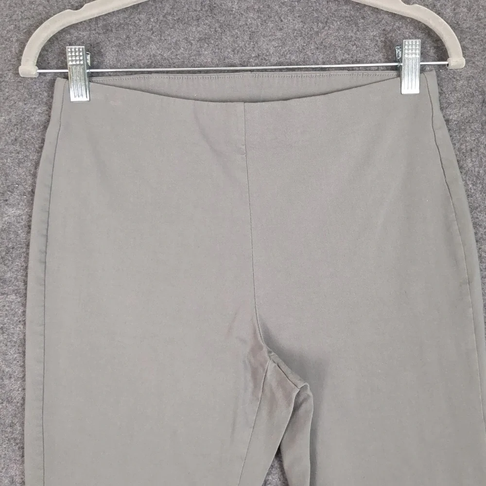 Michael Kors Womens Sage Green Pull On High Rise Skinny Stretch Career Pants M